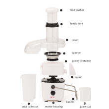 Cuerpo de plástico y extractor de jugo de apertura de alimentación ancha Kd-389